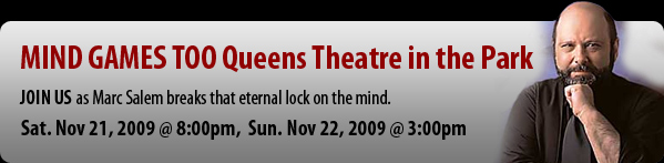 MIND GAMES TOO Queens Theatre in the Park